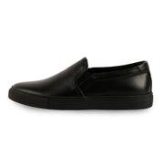 The Slip on Leather in Black Monochrome