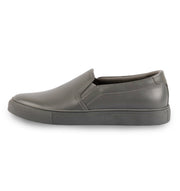 The Slip on Leather in Dark Grey Monochrome