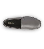 The Slip on Leather in Dark Grey Monochrome