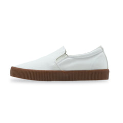 The Slip On Canvas in White Gum